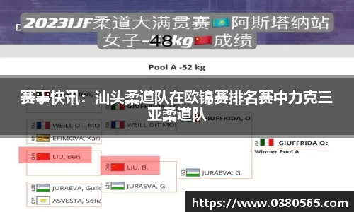 赛事快讯：汕头柔道队在欧锦赛排名赛中力克三亚柔道队